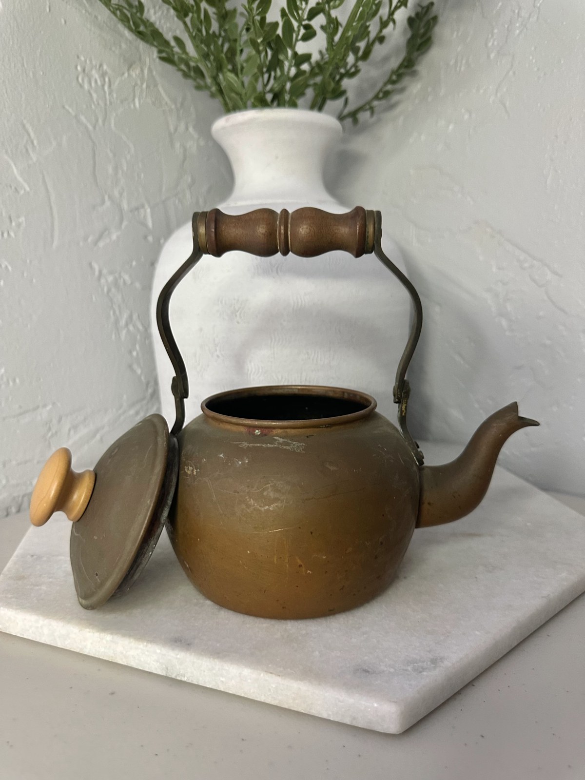 Vintage brass kettle