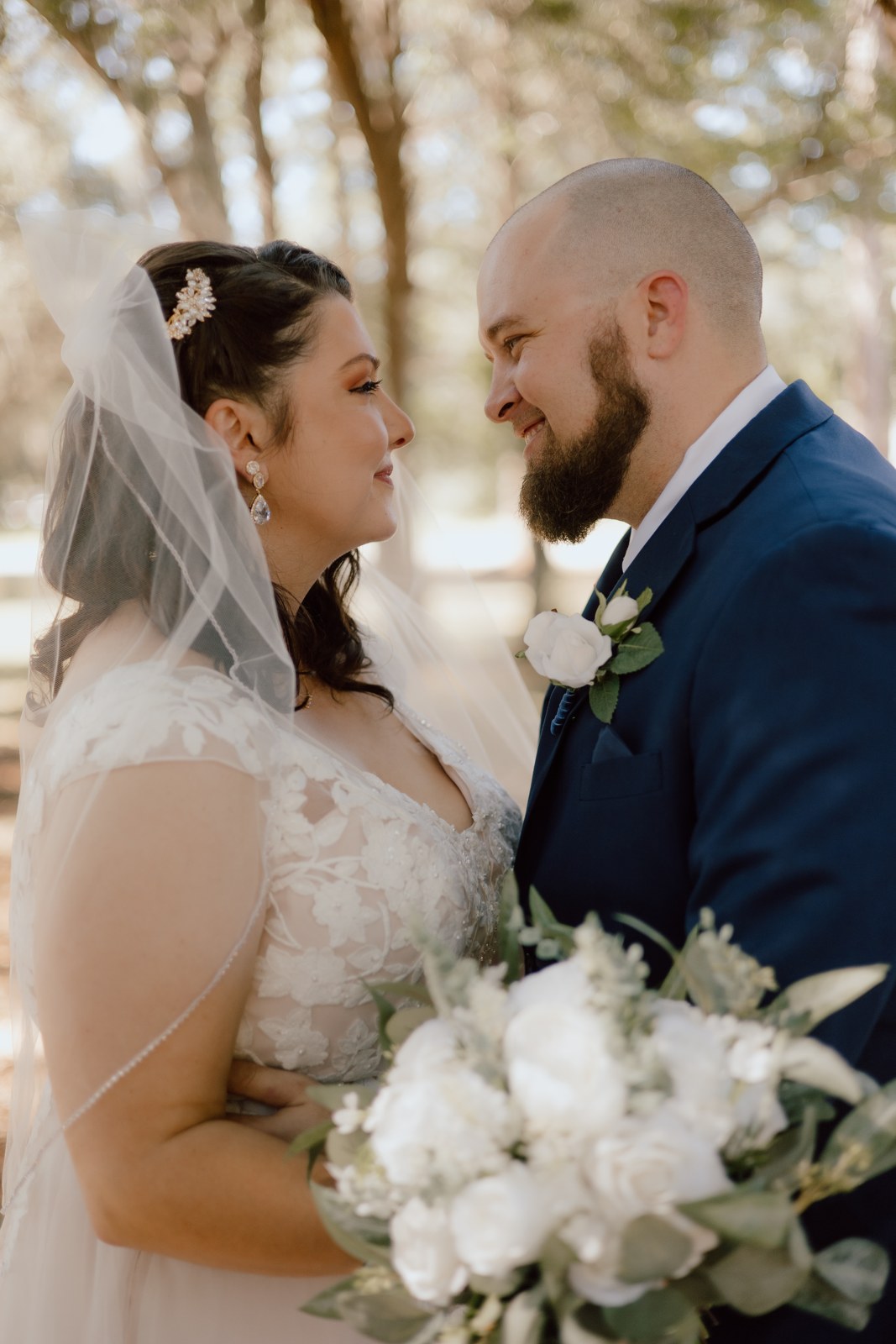 Ashley and Jacob on their wedding day