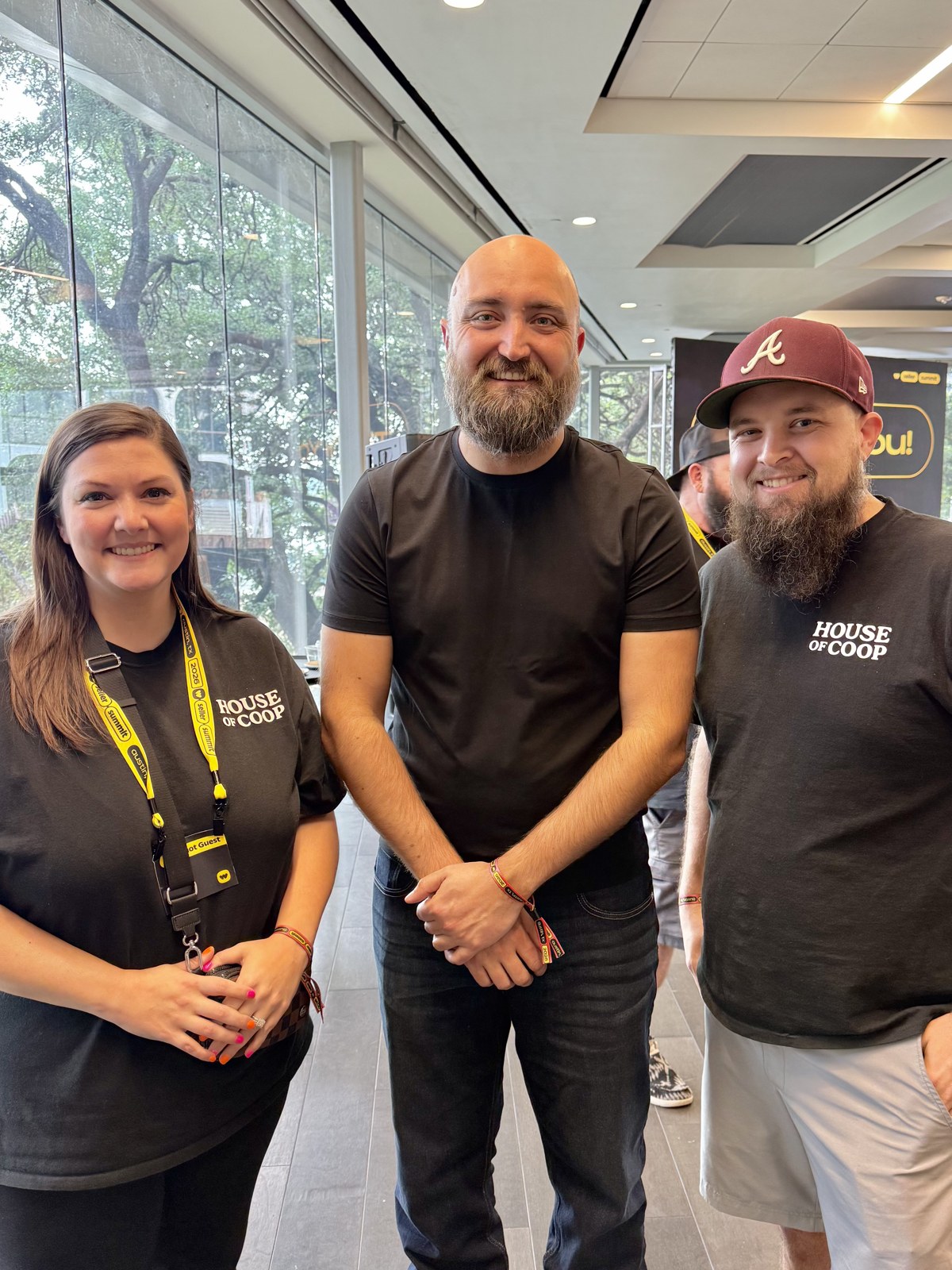 Ashley and Jacob with another attendee at the Seller Summit