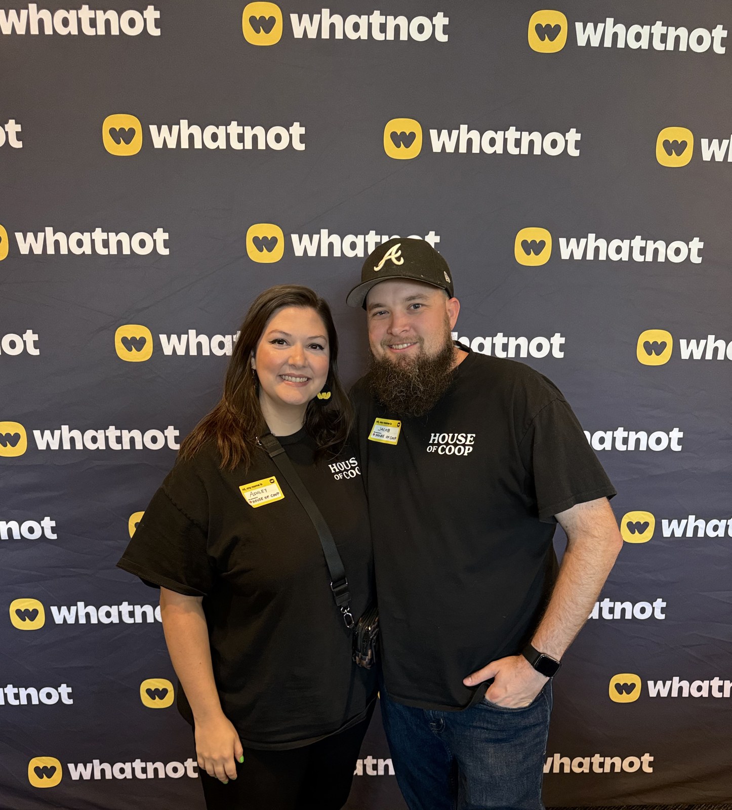 Ashley and Jacob together at the Whatnot meetup